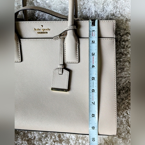 Kate Spade, Satchel/Crossbody Bag, Book Stripe Poly Twill Lining, & Duster Bag - Picture 9 of 16